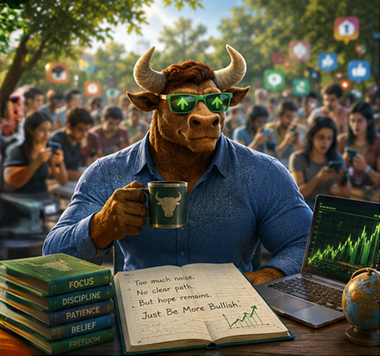 Bull in a thriving community